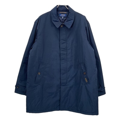 ポロ ラルフローレン ネイビー ナイロン ロング ポリカー トレンチジャケット XXL