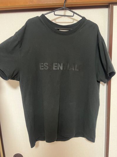 FEAR OF GOD ESSENTIALS 3D Silicon Applique Boxy T-Shirt "Black"