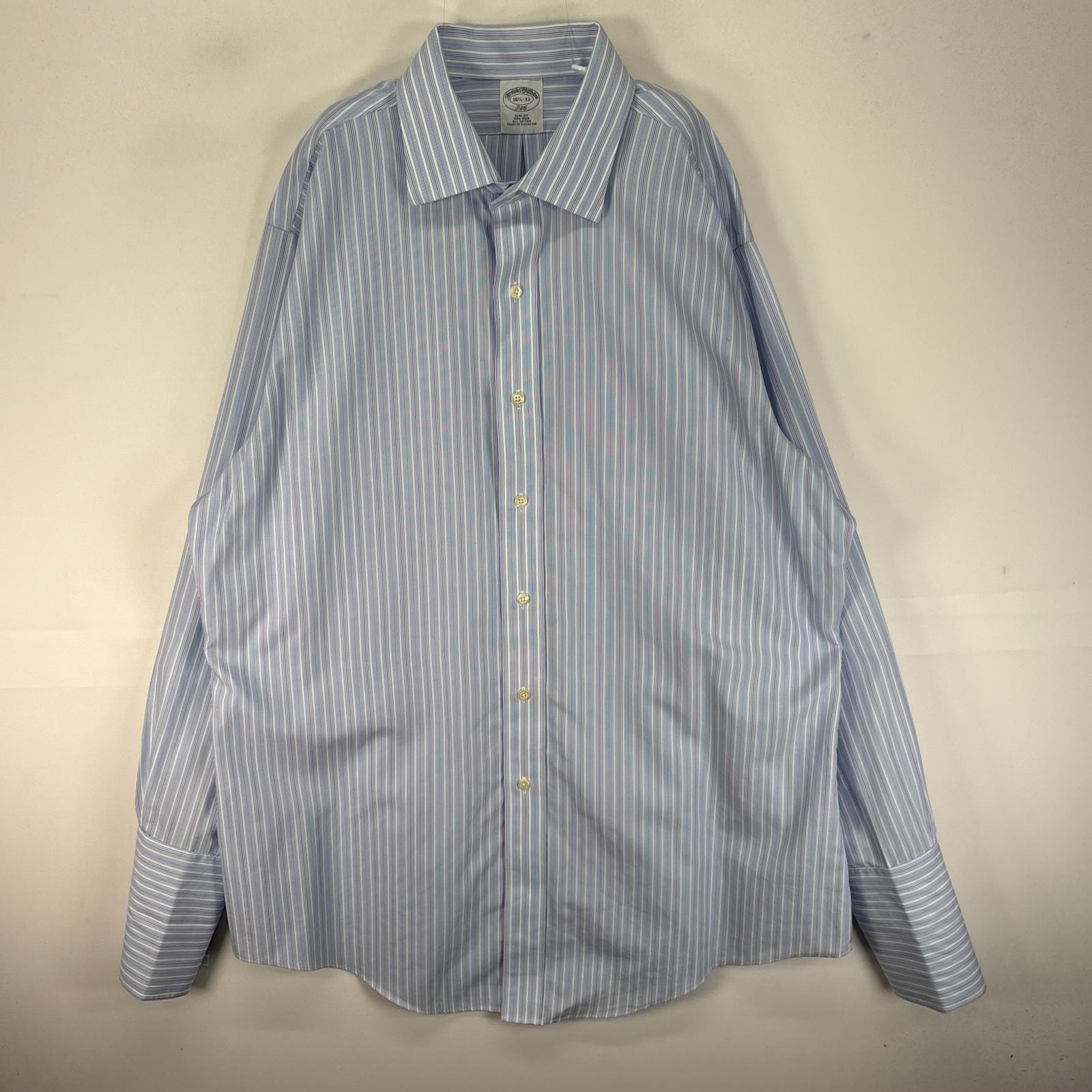 古着 ブルックスブラザーズ Brooks Brothers 長袖シャツ 346 L  ブルー系 ストライプ メンズ