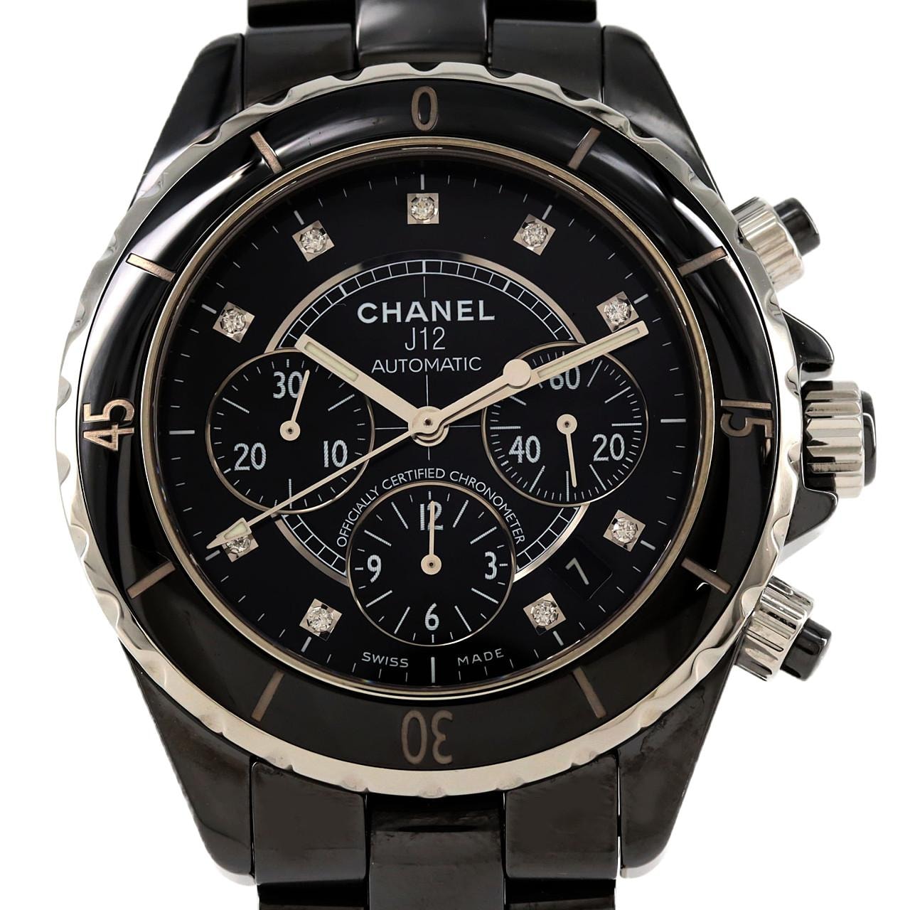 シャネル J12クロノグラフ セラミック・9P H2419 セラミック 自動巻