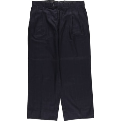 古着 バーバリー Burberry's ストライプ柄 ツータック スラックスパンツ メンズw36相当/eaa612043