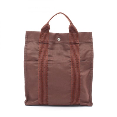 エルメス HERMES エールライン アドMM リュックサック バックパック バッグ ナイロンキャンバス メンズ レディース ブラウン系 【中古】