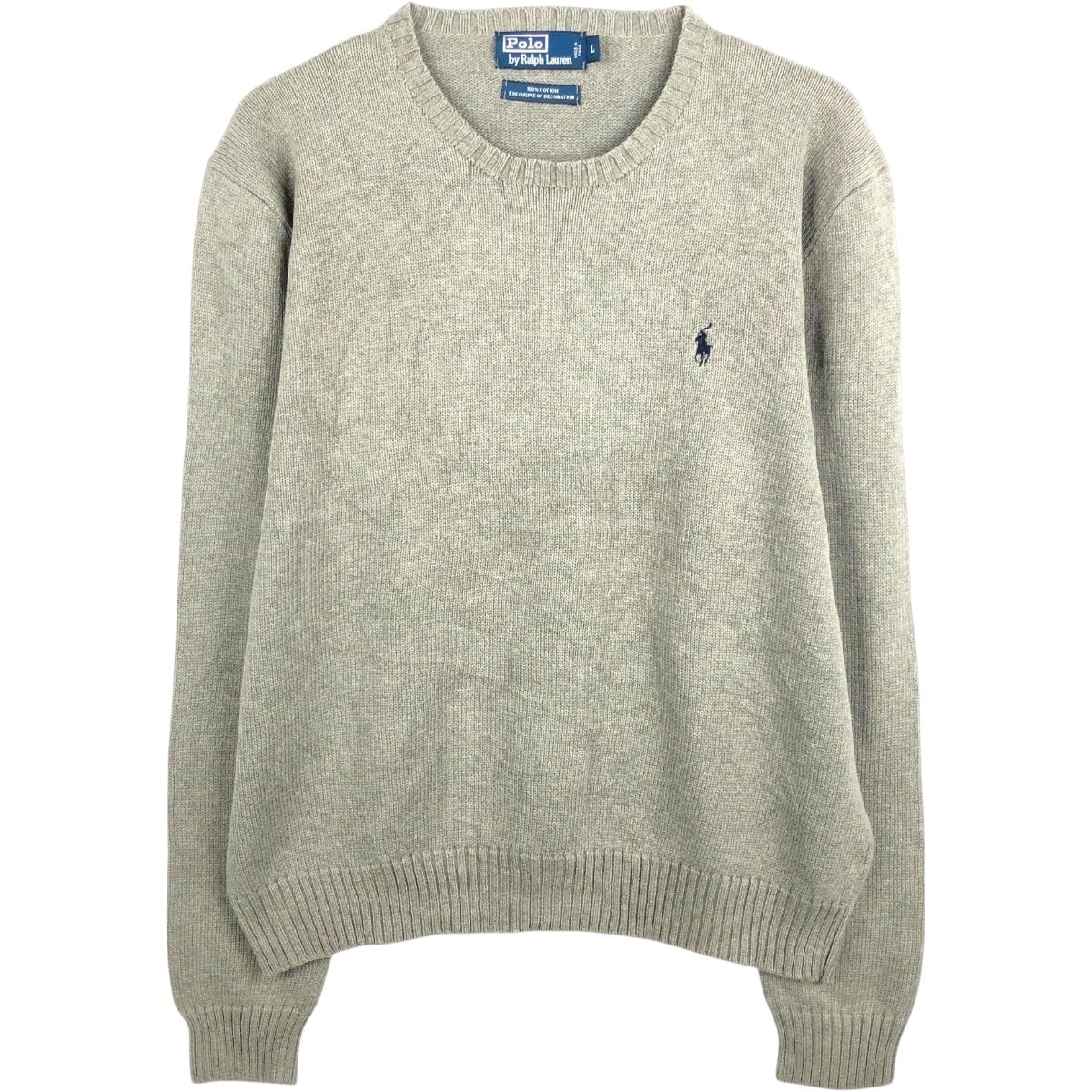古着 ラルフローレン Ralph Lauren POLO by Ralph Lauren コットンニットセーター メンズL相当/eaa654420