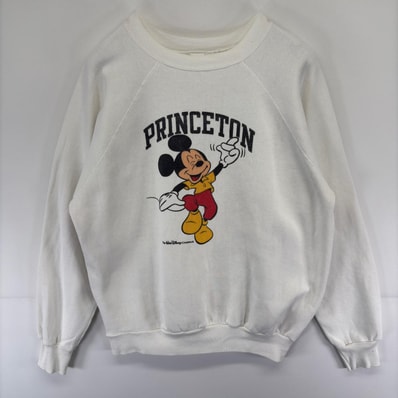 古着 80's/80年代 ヴィンテージ チャンピオン Champion スウェット ラグラン トレーナー ミッキーマウス 2XL ホワイト系 メンズ