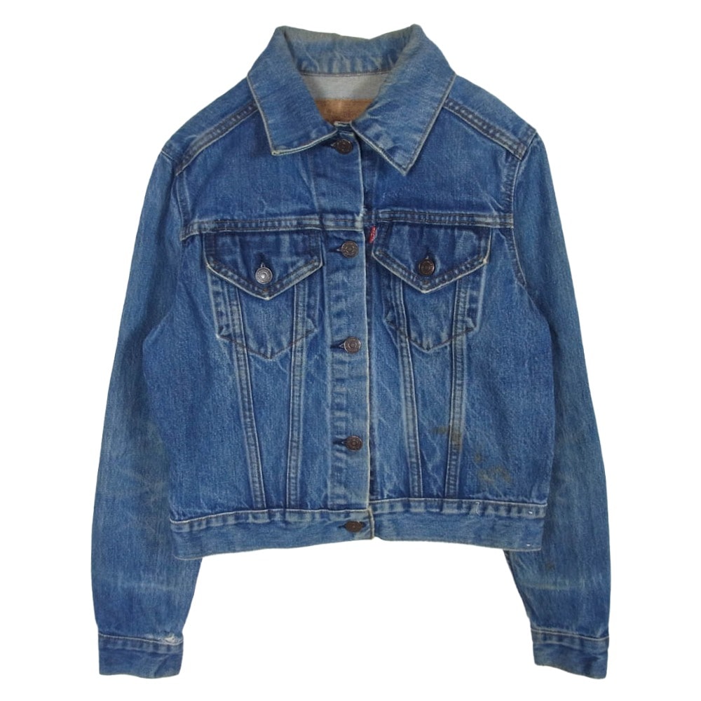 Levi's リーバイス デニムジャケット 80s USA製 76001-1212 ケアタグ ボタン裏刻印674 レディース キッズ デニム ジャケット インディゴブルー系 M【中古】
