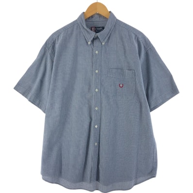 古着 90年代 ラルフローレン Ralph Lauren CHAPS チャップス ギンガムチェック 半袖 ボタンダウン チェックシャツ メンズXL相当 ヴィンテージ/eaa539186