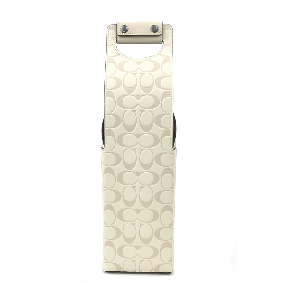 コーチ COACH  ワインバッグ シグネチャー レザー アイボリー ユニセックス【中古】 r10677j