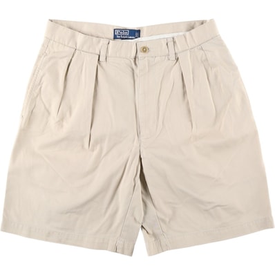 古着 ラルフローレン Ralph Lauren POLO by Ralph Lauren TYLER SHORT ツータック チノショーツ ショートパンツ メンズw32相当/eaa625037