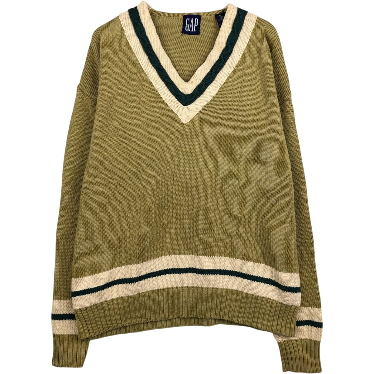 古着 90年代 ギャップ GAP オールドギャップ チルデンニットセーター メンズM相当/eaa627472