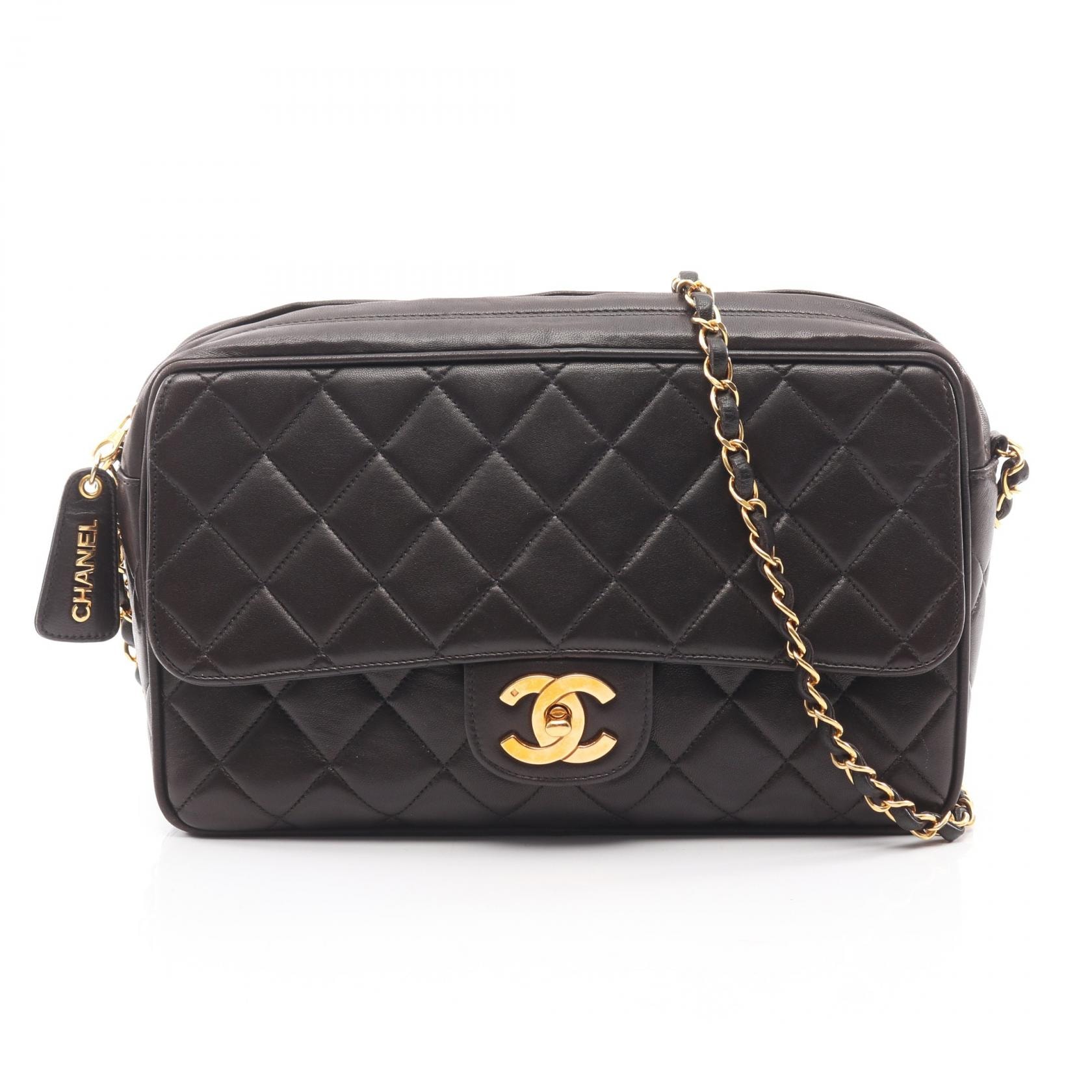 シャネル CHANEL マトラッセ 2WAY ショルダーバッグ バッグ ラムスキン（羊革） レディース ブラック系 【中古】 CHANEL（シャネル） マトラッセ ブランドオフ ラムスキン（羊革
