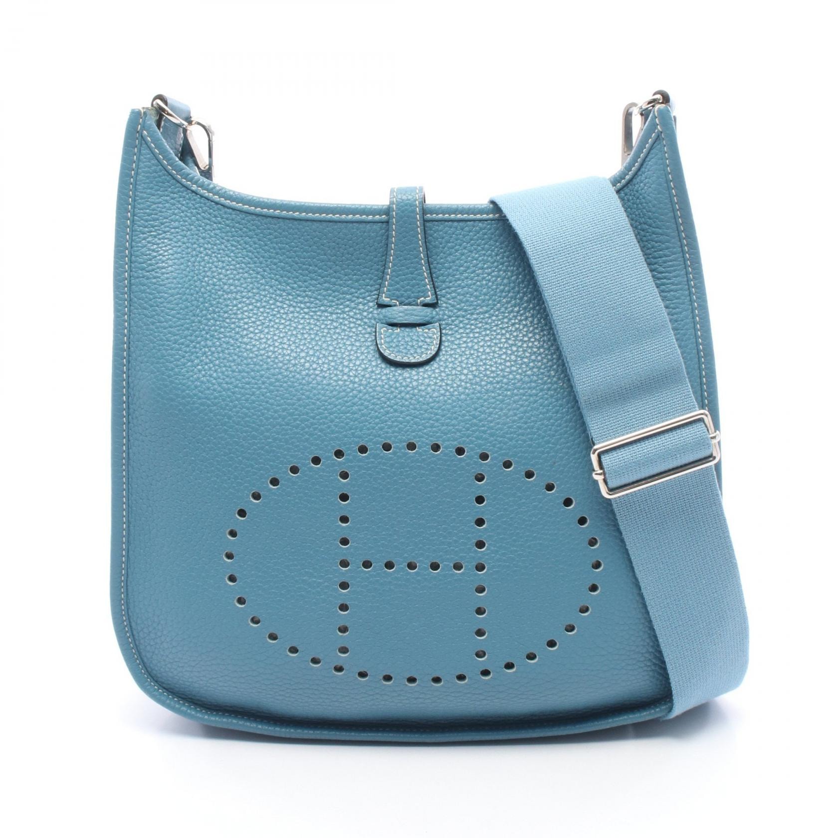 エルメス HERMES エヴリン 3 トロワ PM ショルダーバッグ バッグ レザー トリヨンクレマンス トリヨンクレマンス ブルージーン □O刻印(2011年製造) レディース ブルー系 【中古】