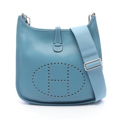 エルメス HERMES エヴリン 3 トロワ PM ショルダーバッグ バッグ レザー トリヨンクレマンス トリヨンクレマンス ブルージーン □O刻印(2011年製造) レディース ブルー系 【中古】