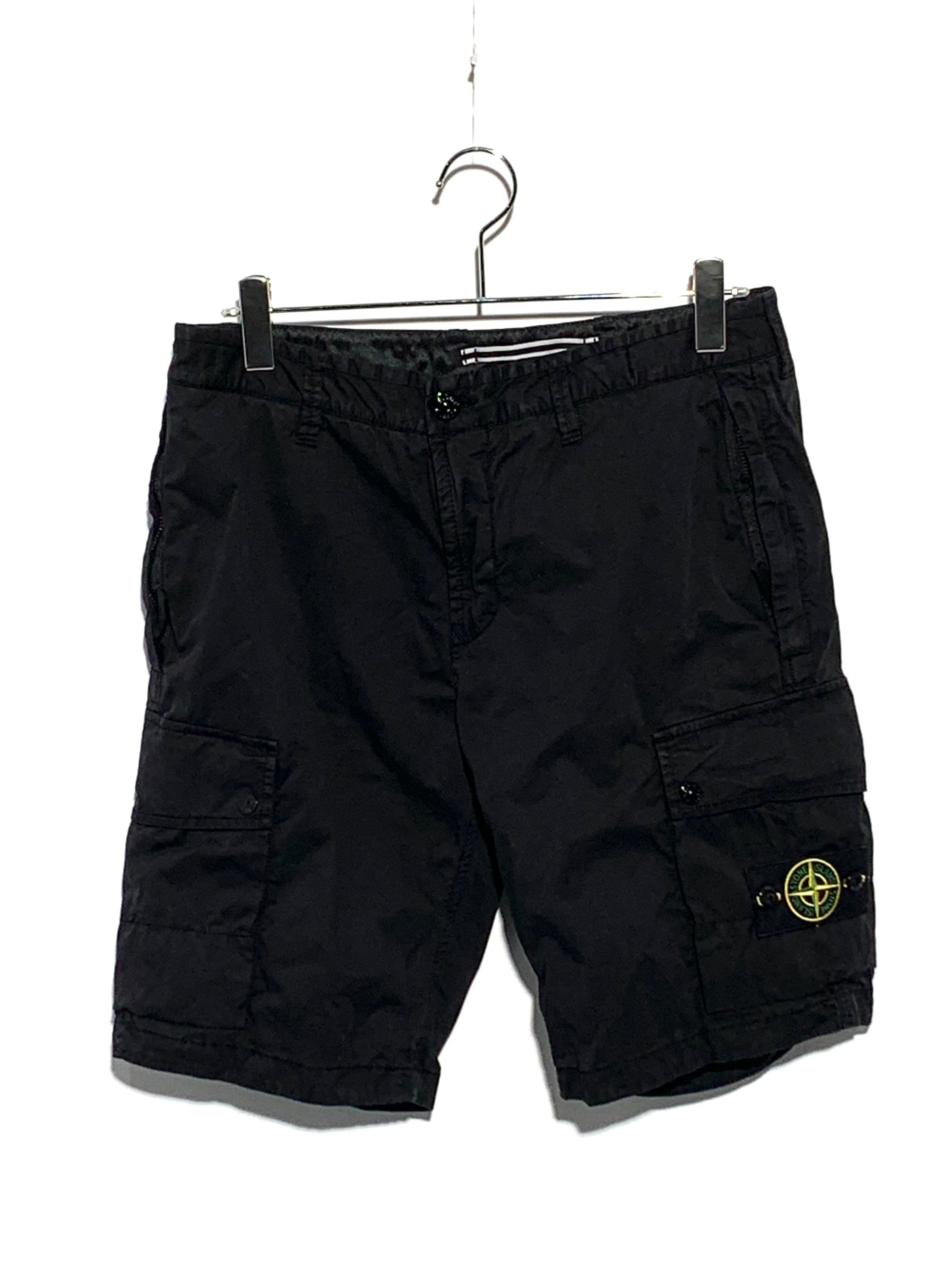 STONE ISLAND short cargo pants "Black"