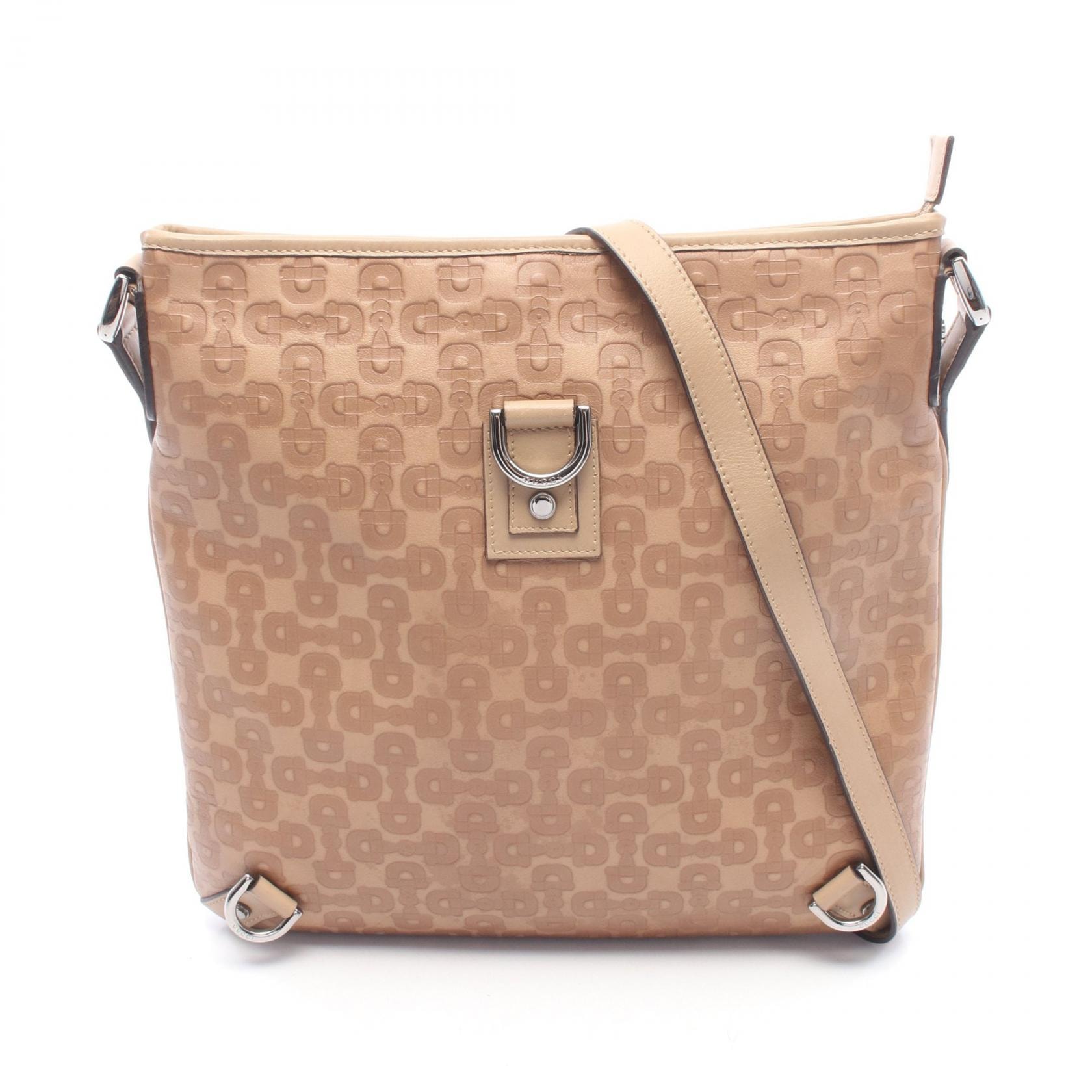 グッチ GUCCI アビー ホースビット ショルダーバッグ バッグ レザー レディース ブラウン系 268642 【中古】