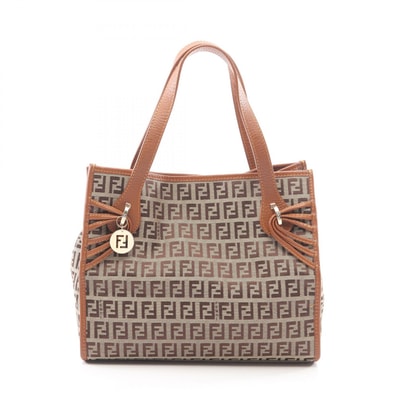 フェンディ FENDI ズッキーノ トートバッグ バッグ キャンバス レディース ベージュ系 / ブラウン系 【中古】