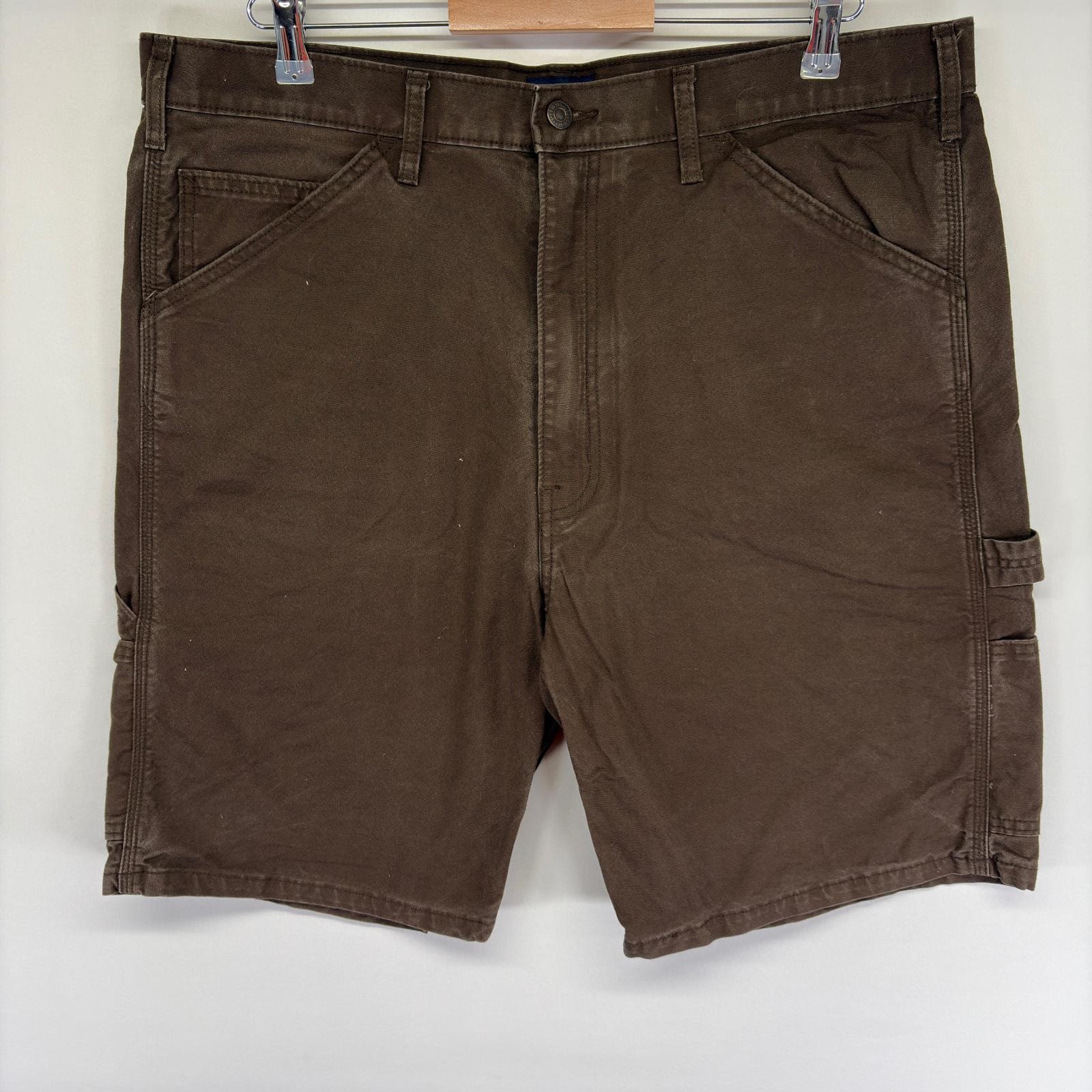 古着 リーバイス Levi's ダック パンツ ペインター ワーク ショートパンツ ハーフ ショーツ ジップ w38  ブラウン系 メンズ