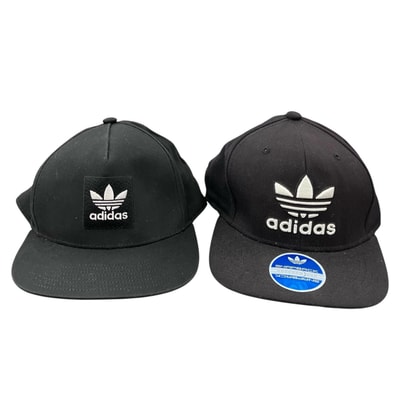 186001 現状品 adidas アディダス キャップ まとめ SNAPBACK ブラック DH2568 ユニセックス 2点まとめ売り
