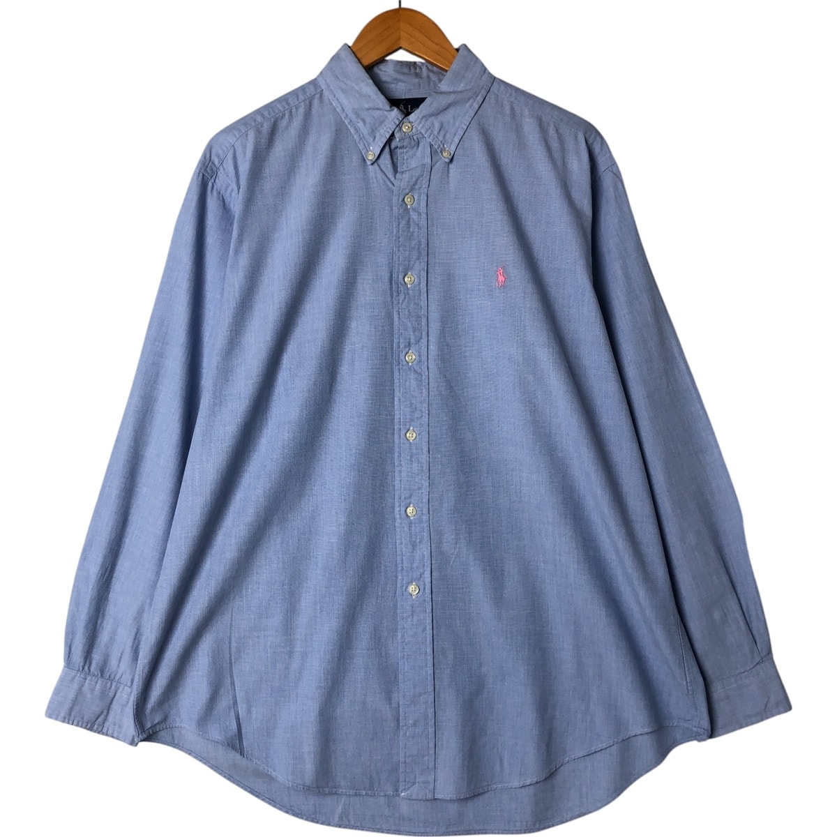 古着 ラルフローレン Ralph Lauren CLASSIC FIT 長袖 ボタンダウンシャツ メンズL相当/eaa560292