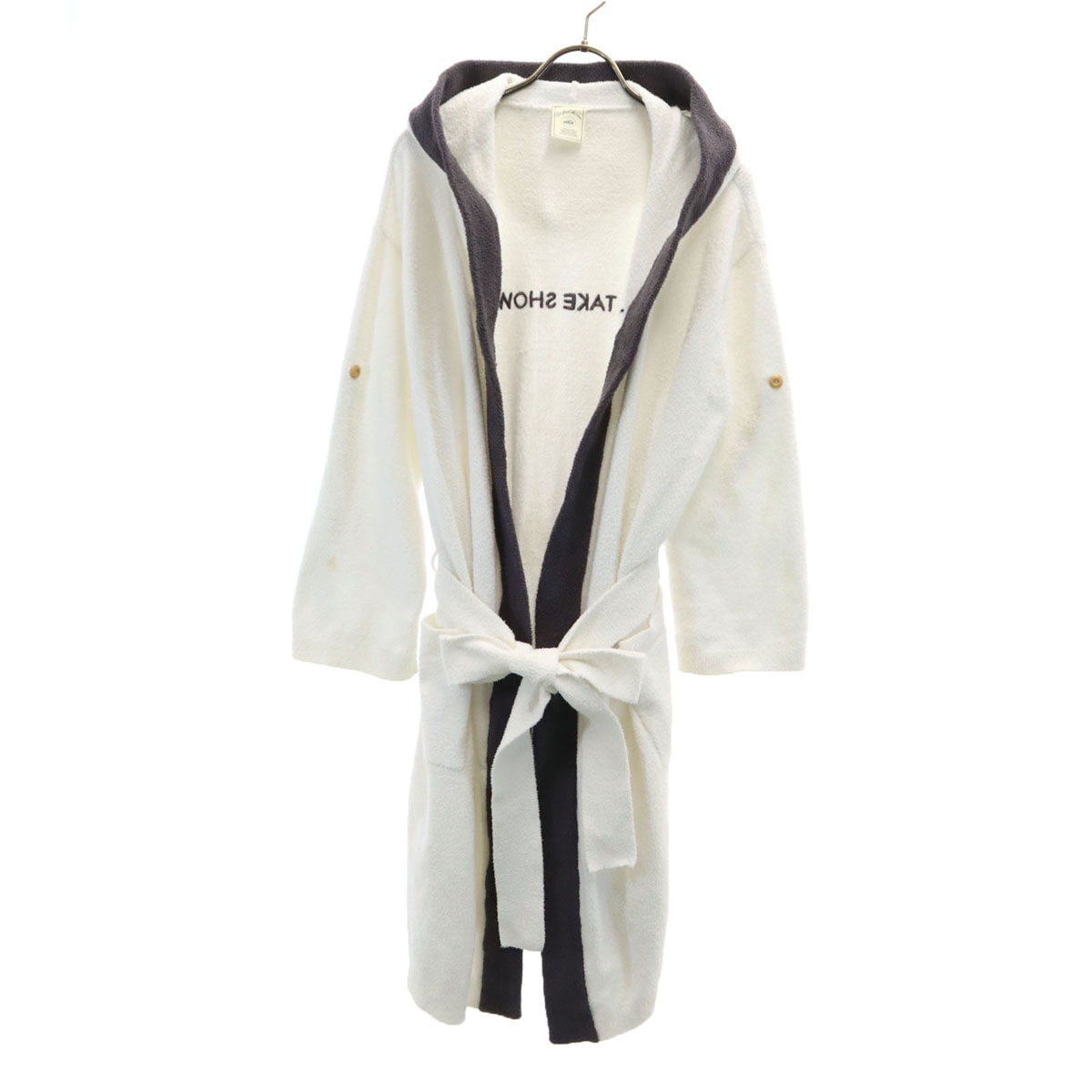 gelato pique ジェラートピケ ガウン F ホワイト ルームウェア ロールアップ袖