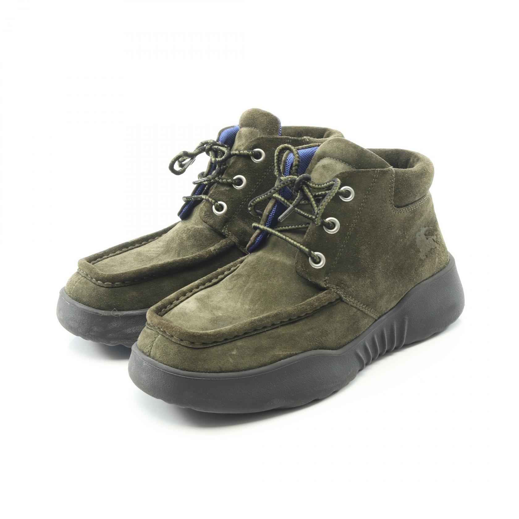 バーバリー BURBERRY ブーツ 靴 スウェード メンズ カーキ系 【中古】