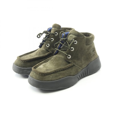 バーバリー BURBERRY ブーツ 靴 スウェード メンズ カーキ系 【中古】