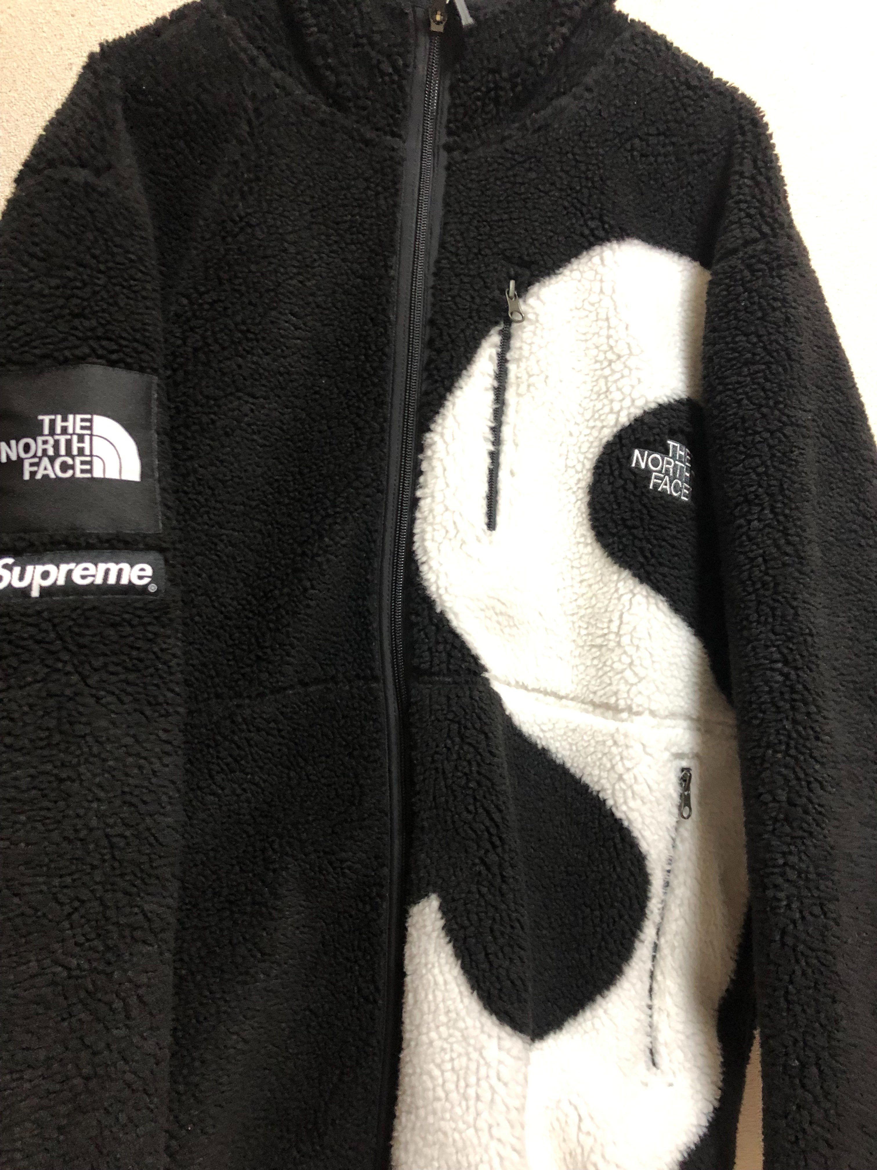 Supreme x The North Face S Logo Hooded Fleece Jacket "Black"