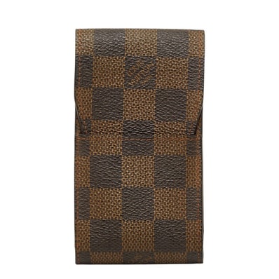 ルイ ヴィトン ダミエ エテュイ シガレット シガレットケース 小物入れ N63024 ブラウン PVC レザー レディース LOUIS VUITTON 【中古】