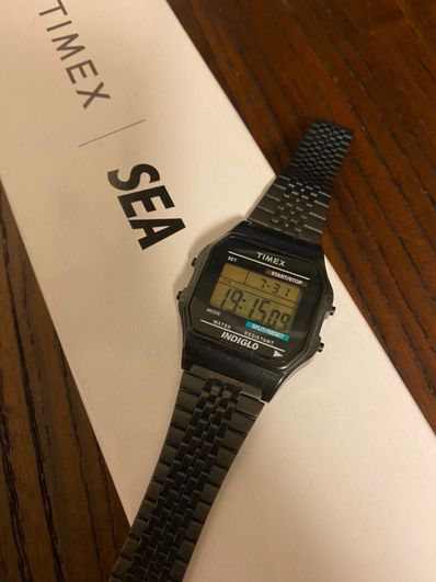 WIND AND SEA TIMEX X WDS CLASSIC DIGITAL BLACK "Black" TW2V22500