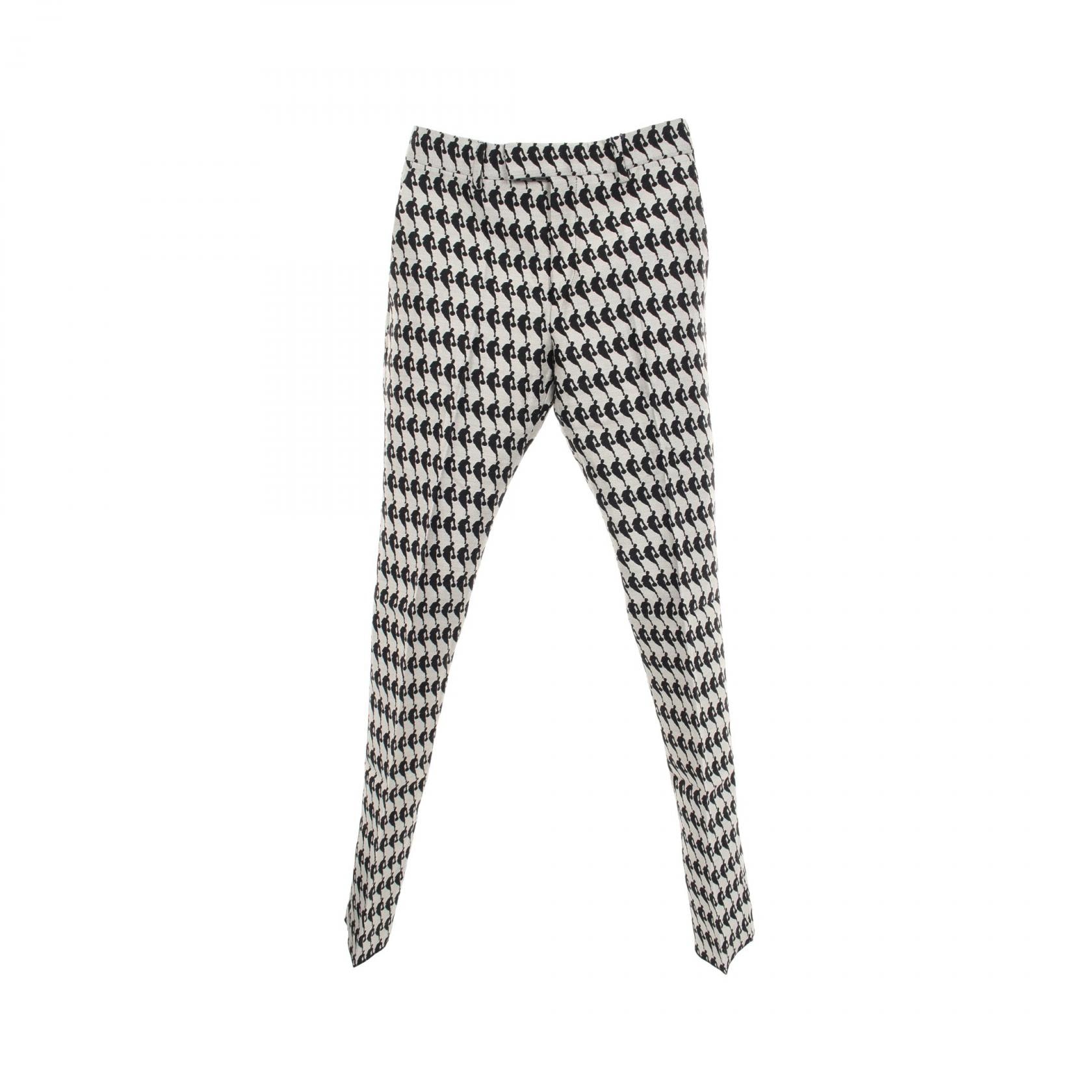 ルイ・ヴィトン LOUIS VUITTON LOUIS VUITTON × NBA ロゴ総柄 パンツ 衣料品 ボトムス ウール シルク メンズ グレー系 / ブラック系 RM211M ZNX HKP01W 【中古】
