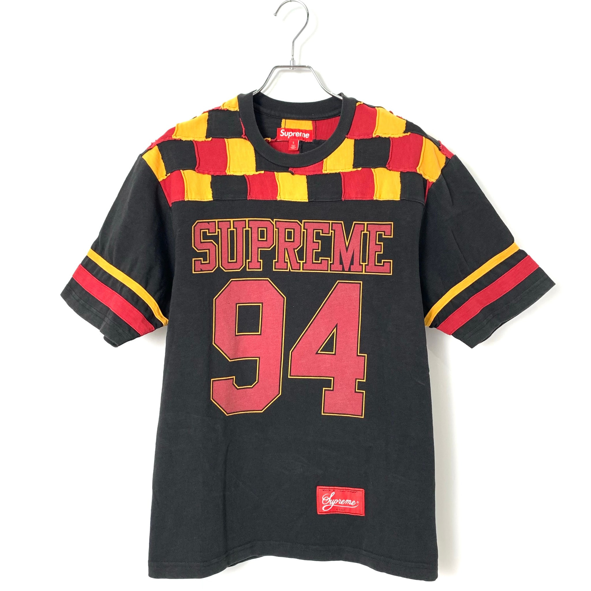 Supreme Patchwork Yoke Football Top "Black"