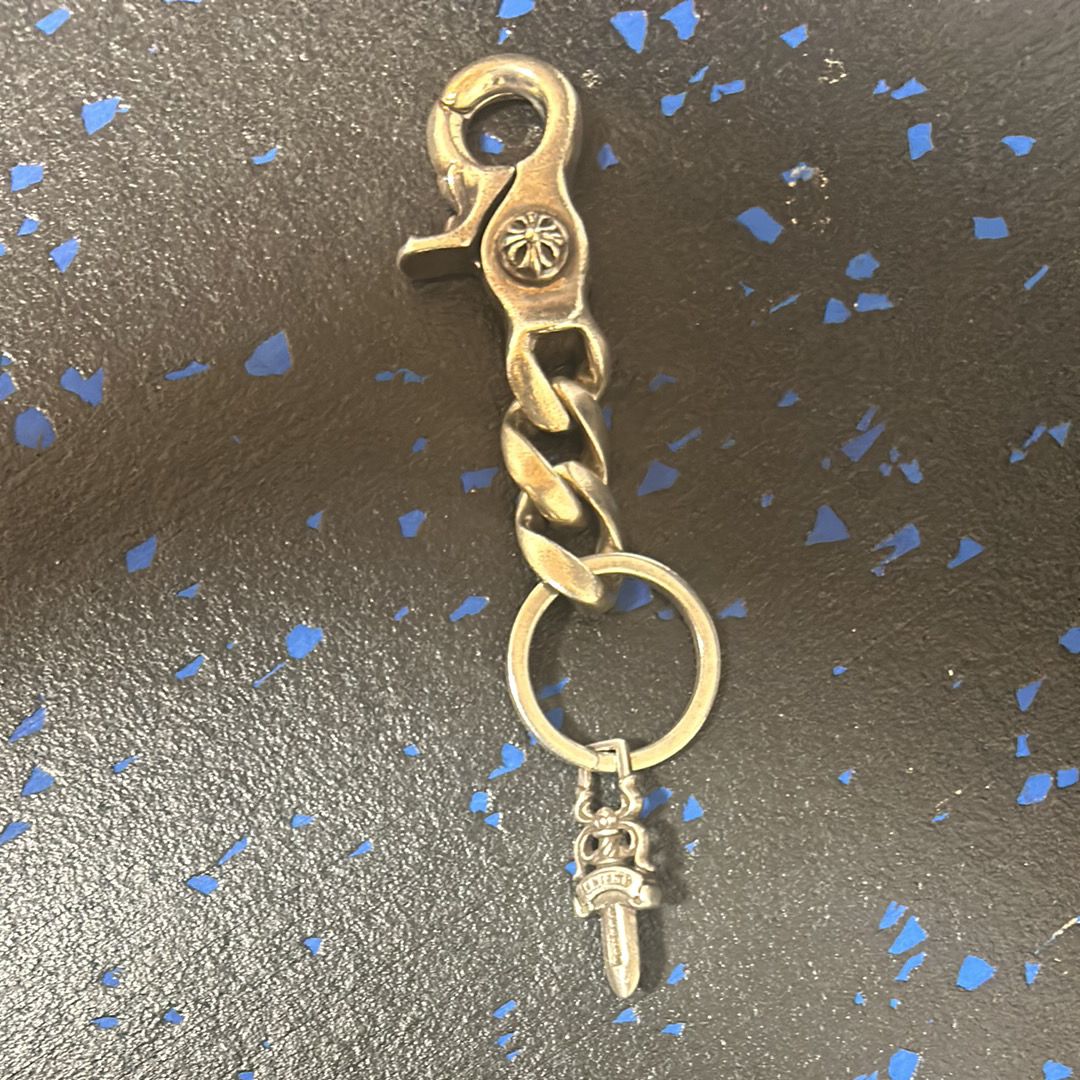 Chrome Hearts Key Ring Classic Link Short / Dagger "Silver"