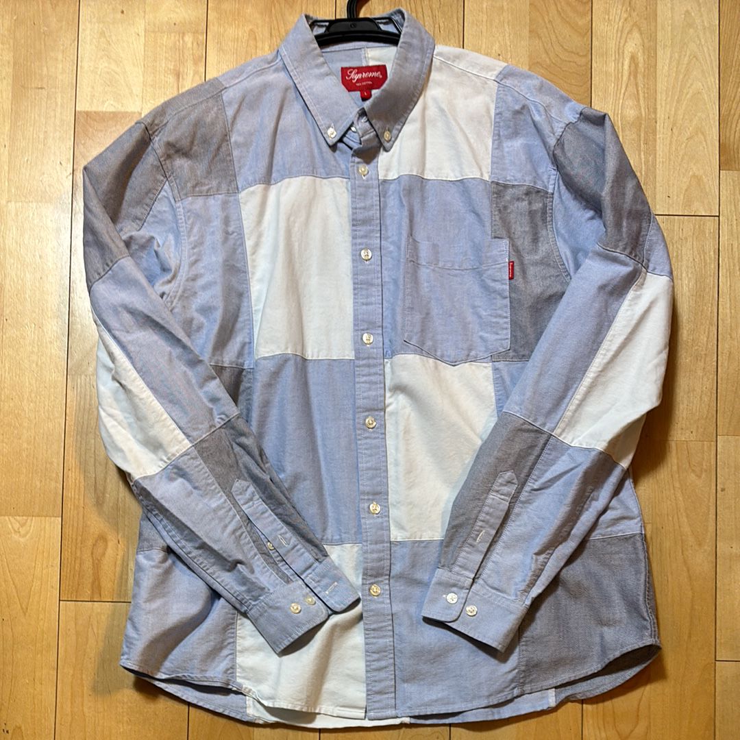 Supreme Patchwork Oxford Shirt "Blue"