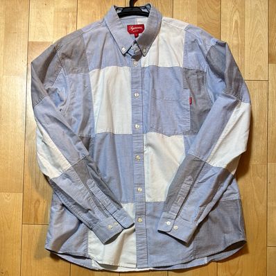 Supreme Patchwork Oxford Shirt "Blue"