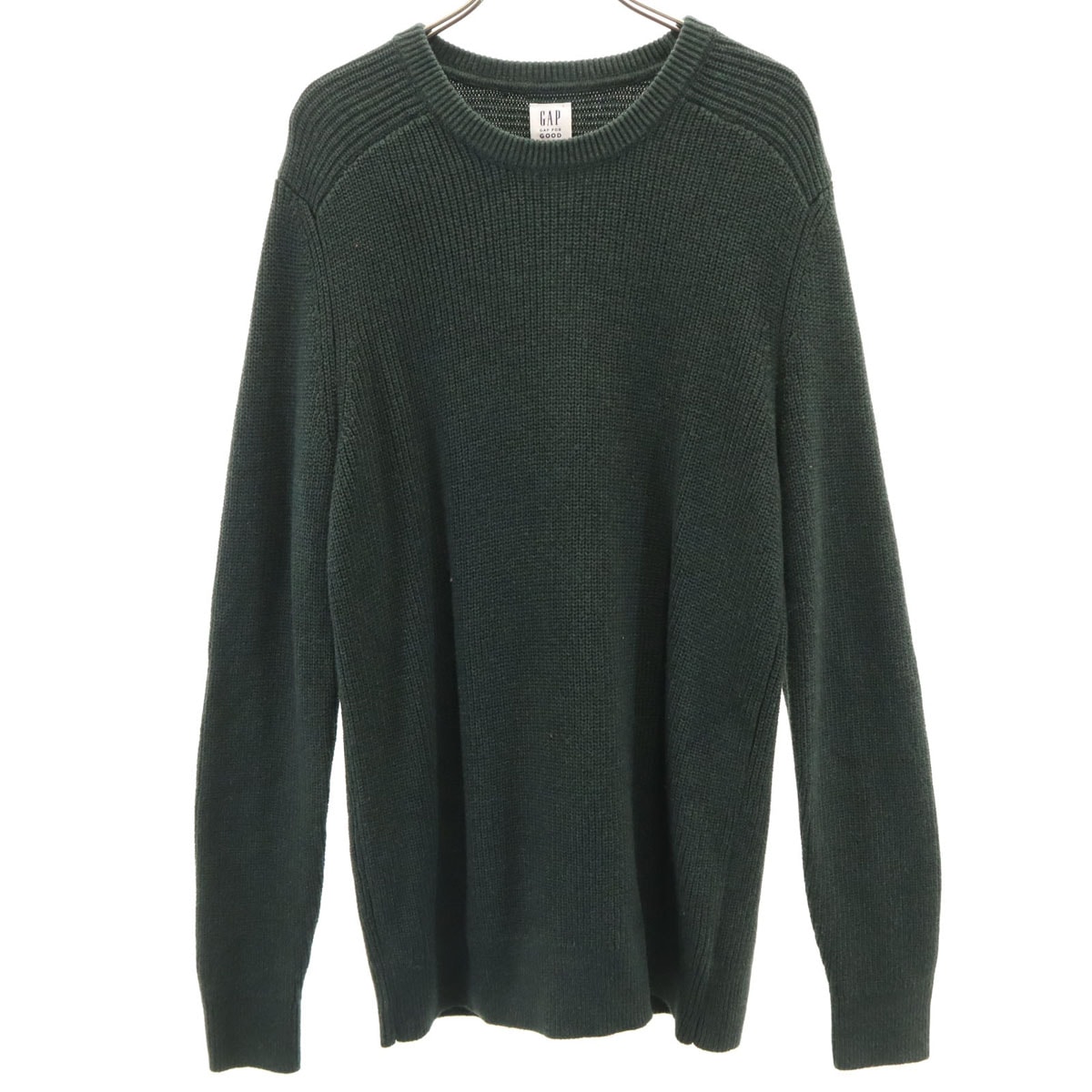 美品 GAP ギャップ 長袖 ニット S グリーン セーター