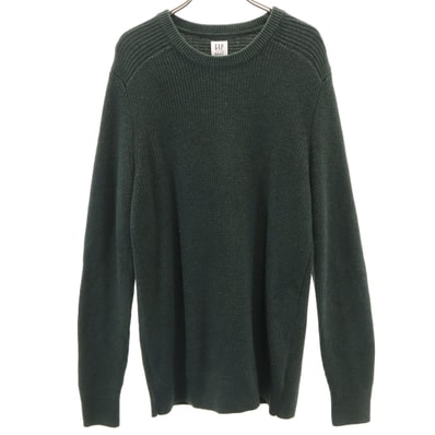 美品 GAP ギャップ 長袖 ニット S グリーン セーター