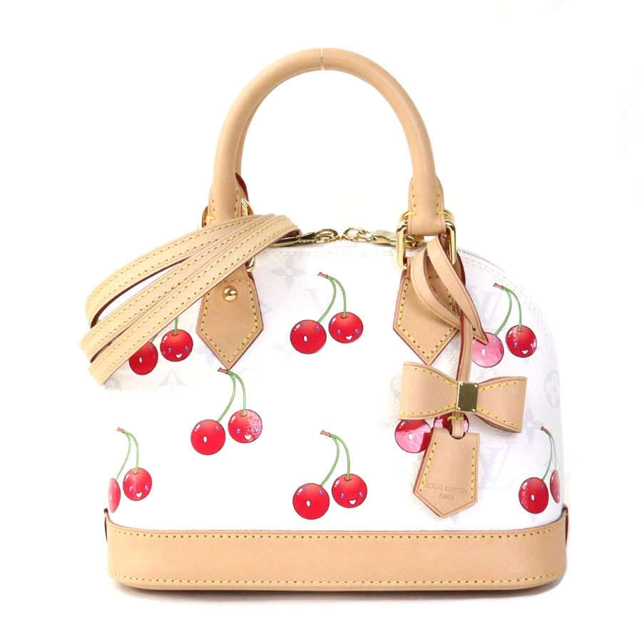 ルイ ヴィトン LOUIS VUITTON ハンドバッグ ショルダーバッグ LV×TM モノグラム チェリー アルマBB/モノグラム チェリー ホワイト レディース M14234【中古】 90247a