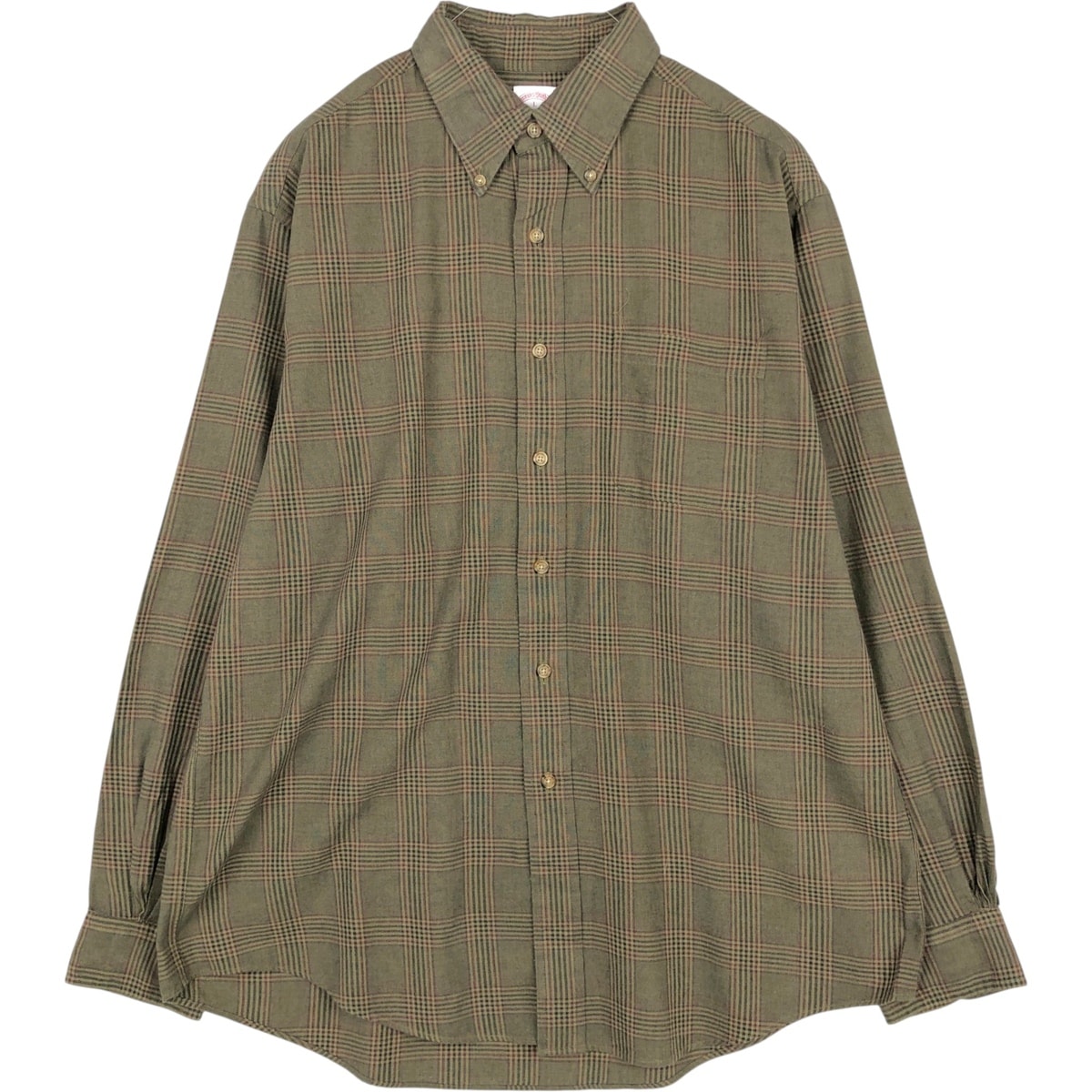 古着 ブルックスブラザーズ Brooks Brothers Est.1818 長袖 ボタンダウンチェックシャツ メンズL相当/eaa673025