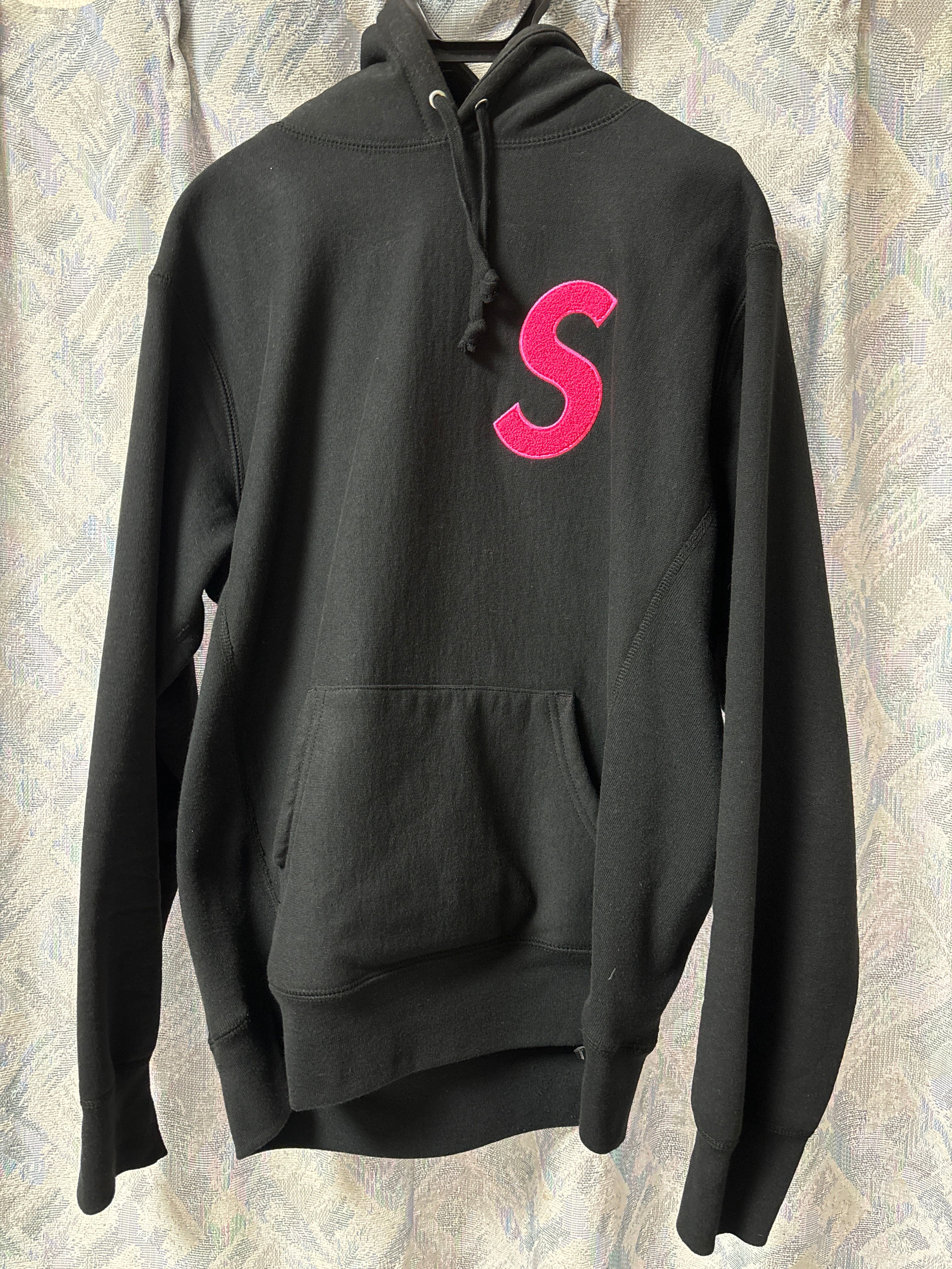 Supreme S Logo Hooded Sweatshirt "Black" (19FW)