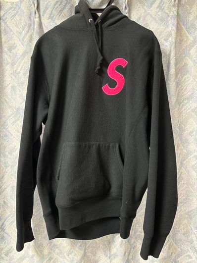 Supreme S Logo Hooded Sweatshirt "Black" (19FW)