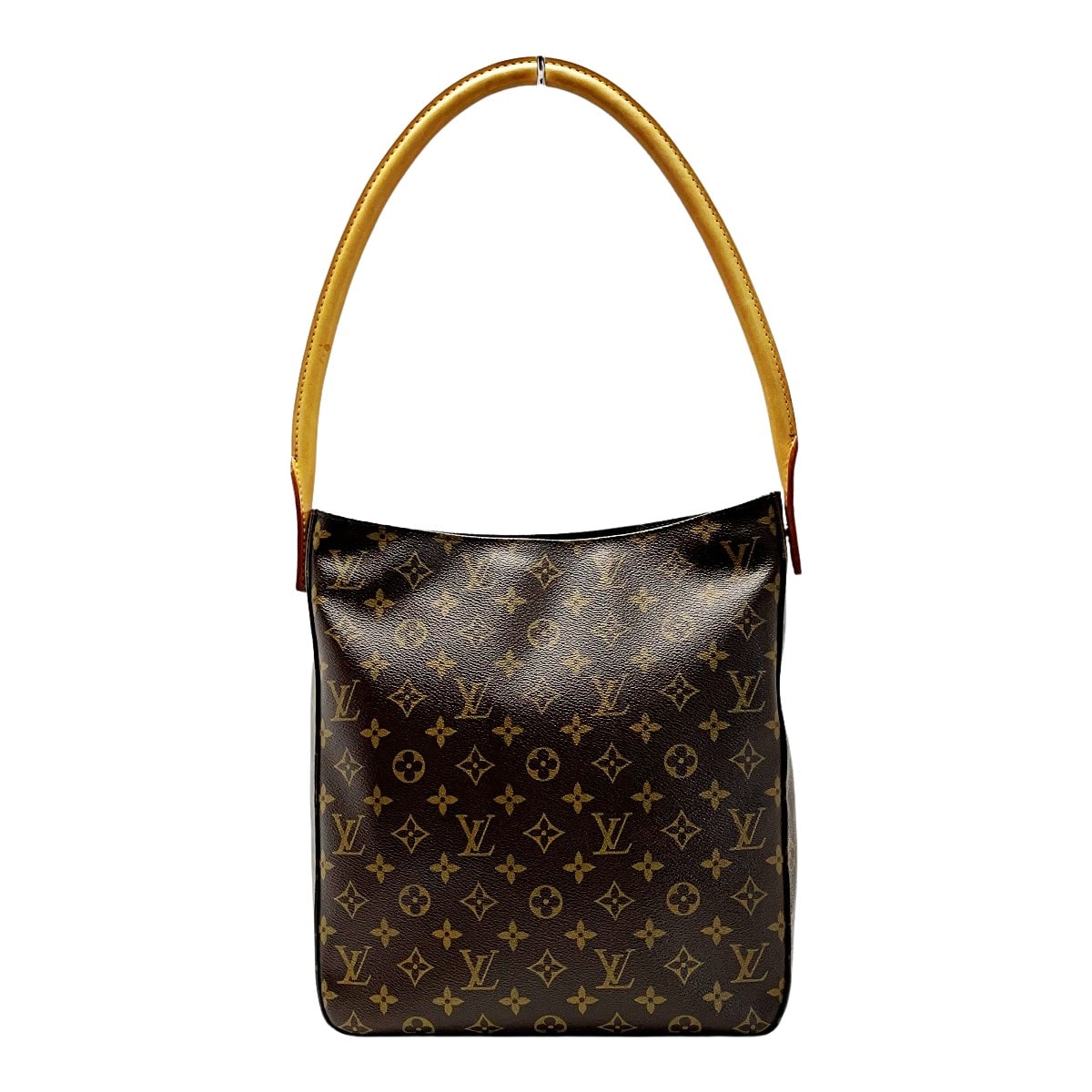 ☆☆LOUIS VUITTON ルイヴィトン モノグラム ルーピング M51145 ブラウン ハンドバッグ レディース ゴールド金具