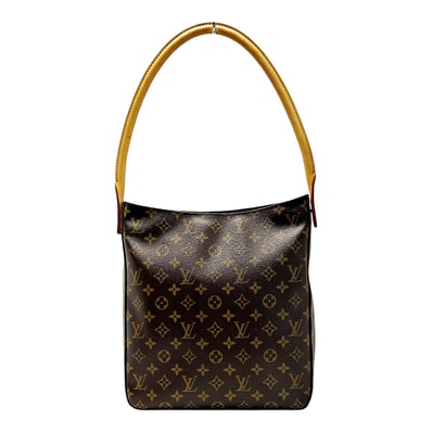 ☆☆LOUIS VUITTON ルイヴィトン モノグラム ルーピング M51145 ブラウン ハンドバッグ レディース ゴールド金具