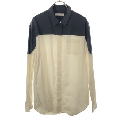 LACOSTE 長袖 バイカラー シャツ