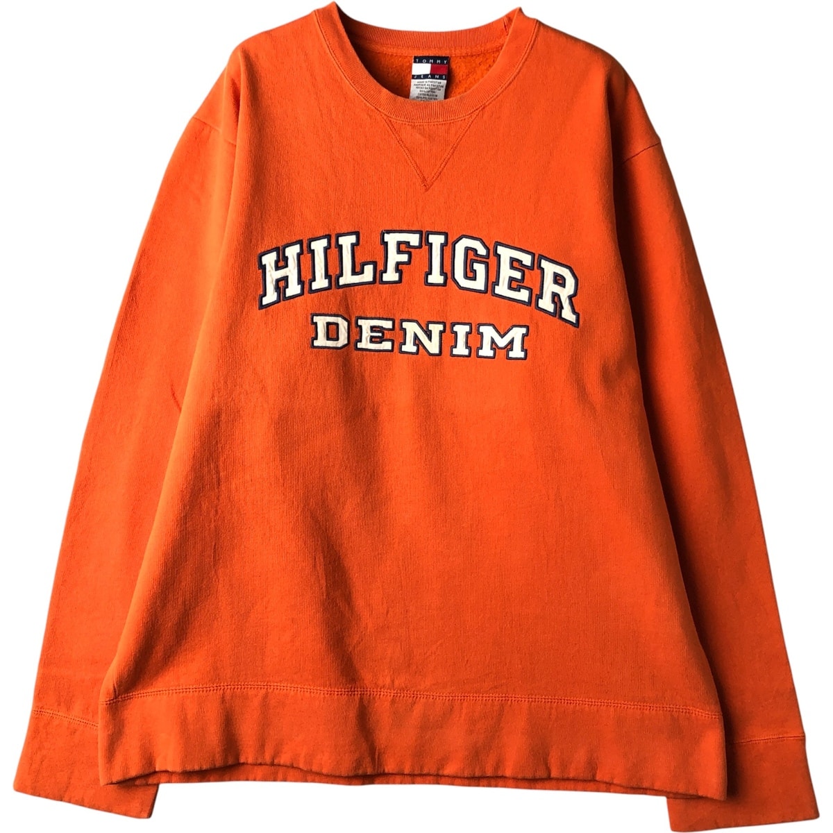 古着 90年代~ トミーヒルフィガー TOMMY HILFIGER JEANS ロゴスウェットシャツ トレーナー メンズM相当 ヴィンテージ/eaa482307