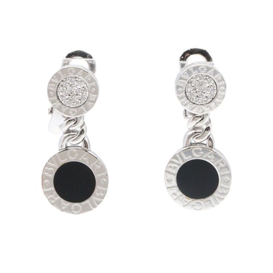 ブルガリ BVLGARI ブルガリブルガリ オニキス ダイヤ イヤリング イヤリング ジュエリー K18WG(ホワイトゴールド) ダイヤモンド オニキス レディース シルバー系 / ブラック系 / クリア系 【中古】