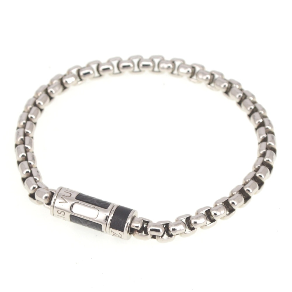 ルイ・ヴィトン LOUIS VUITTON M63107 チェーン モノグラム エクリプス ブレスレット メンズ 箱・袋付き S#141198