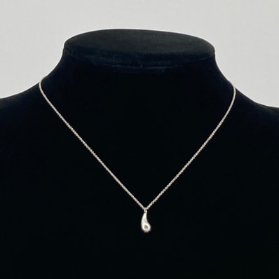 TIFFANY&Co.(ティファニー) ティアドロップ エルサ ペレッティ Ag925 ネックレス 2.85g シルバー