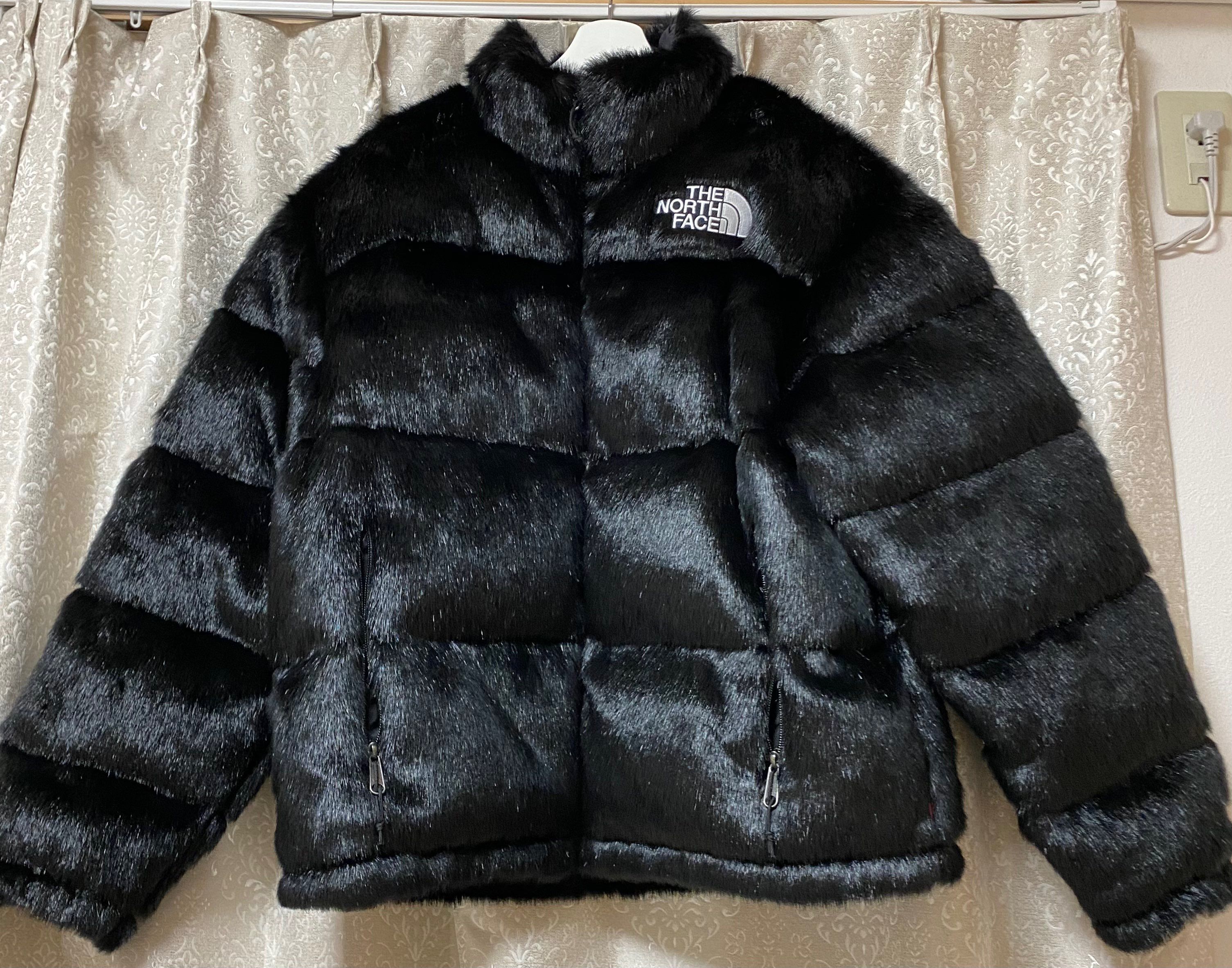 Supreme x The North Face Faux Fur Nuptse Jacket "Black"