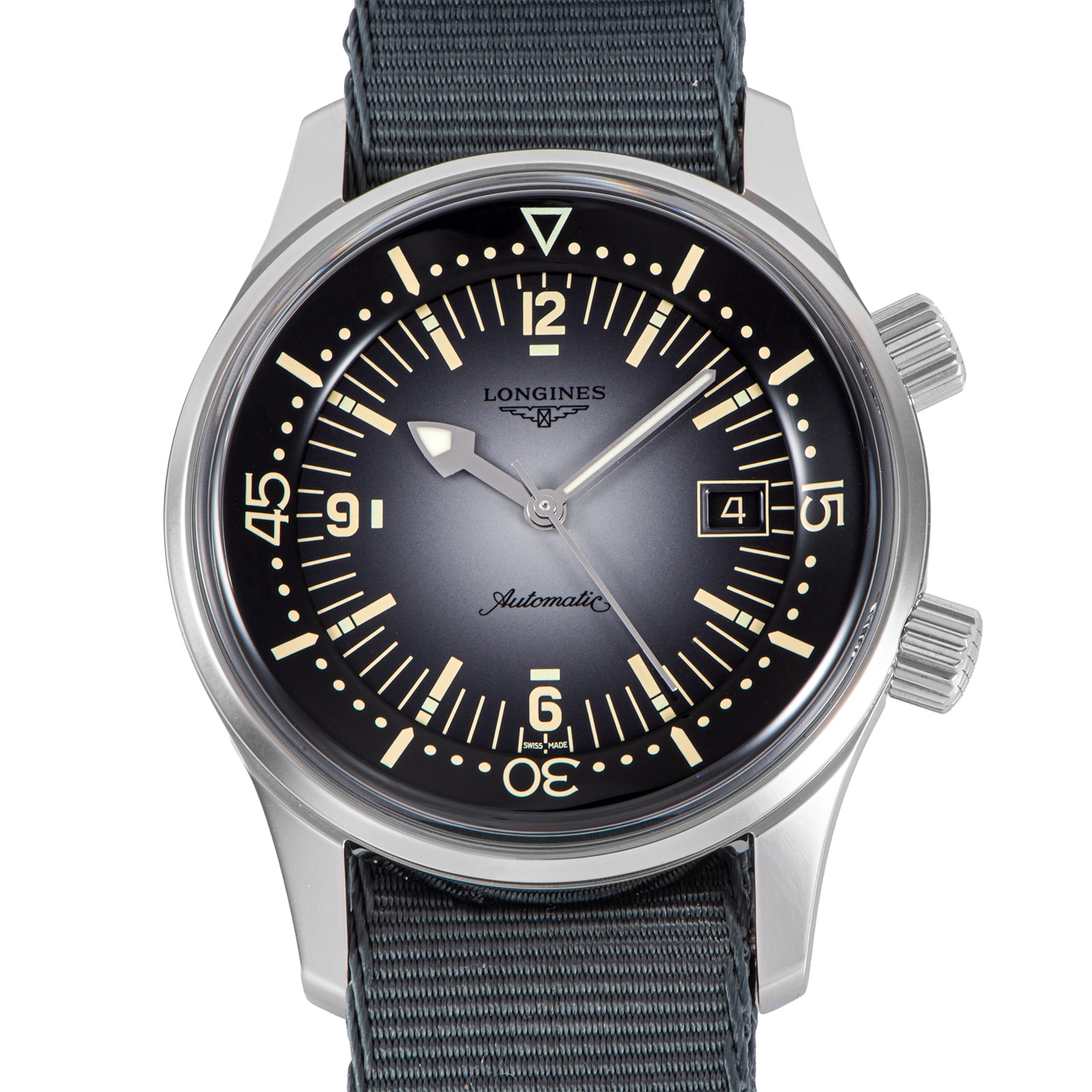 【新品】LONGINES ロンジン レジェンドダイバー L3.774.4.70.2 ステンレススチール【中古】