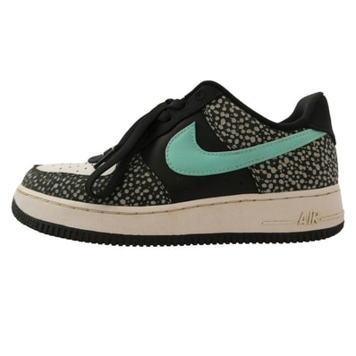 NIKE ナイキ スニーカー DH7128-991 AIR FORCE 1 LOW BY YOU SAFARI COLOR エアフォース1 バイユー ローカットスニーカー ブラック系 ライトブルー系 25cm【中古】