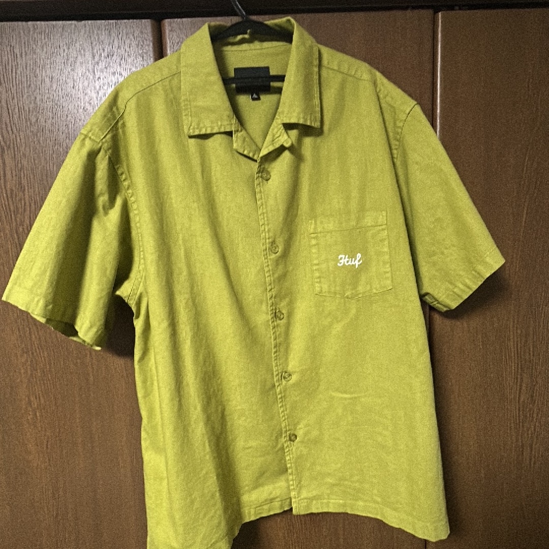HUF Garden Center Pigment Dyed Camp Shirt "Moss"